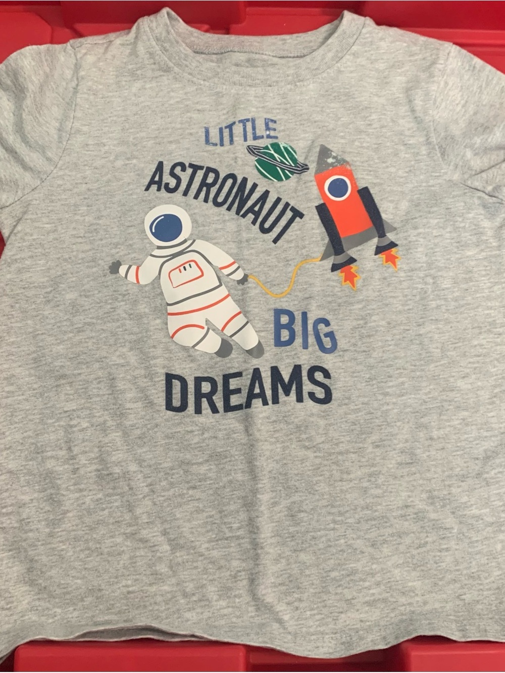 Garanimals Gray 'Little Astronaut Big Dreams' Short Sleeve Tee